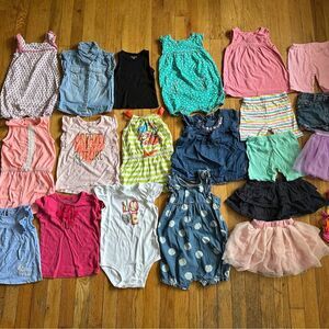 22 Girls Summer Clothing Bundle (Size: 24 Months)